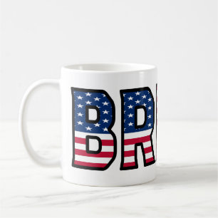 Brian Name Vorname USA styled Tasse Kaffeetasse Coffee Mug
