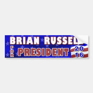 Brian Russell President 2016 Election Republican Bumper Sticker