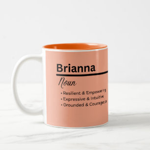Brianna Personalized Name Ceramic Coffee Mug