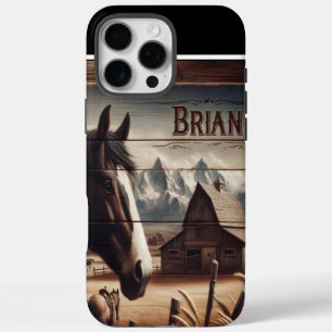 Brian's Farm Horse iPhone 16 Pro Max Case