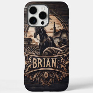 Brian's Farm Horse iPhone 16 Pro Max Case