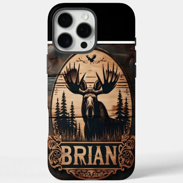 Brian's Moose Wood Sign Case-Mate iPhone Case (Back)