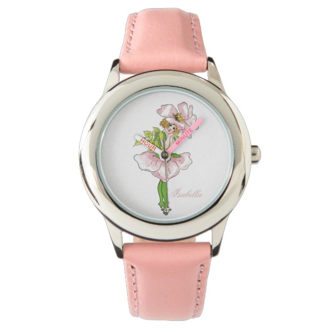 Briar Rose Cute Flower Child Floral Funny Girl Watch (Front)