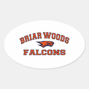 Briar Woods Falcons Oval Sticker