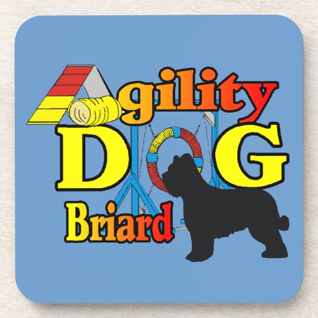 Briard Agility Coaster (Front)