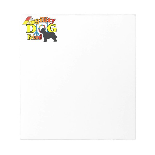 Briard Agility Notepad (Front)