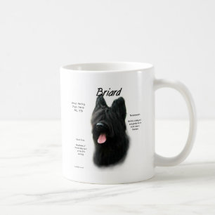Briard (black) History Design Coffee Mug