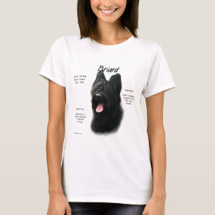 Briard (black) History Design T-Shirt