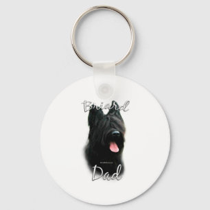 Briard Dad 2 Key Ring