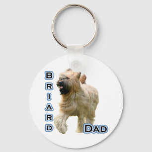 Briard Dad 4 - Keychain