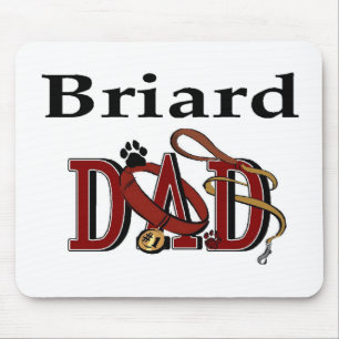 Briard Dad Gifts Mouse Mat