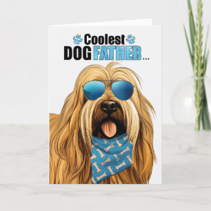 Briard Dog Coolest Dad Father's Day Holiday Card