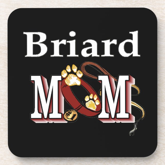 Briard Dog MOM Coaster (Front)