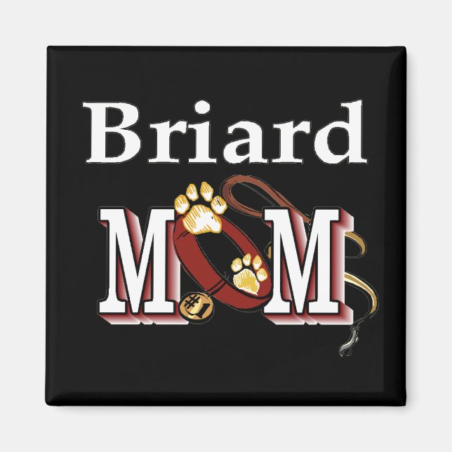Briard Dog MOM Magnet (Front)
