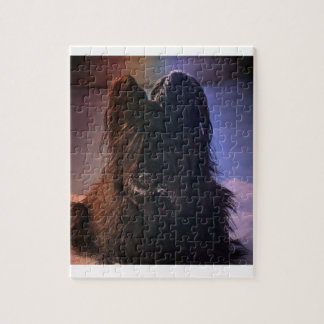 Briard in WInter Jigsaw Puzzle