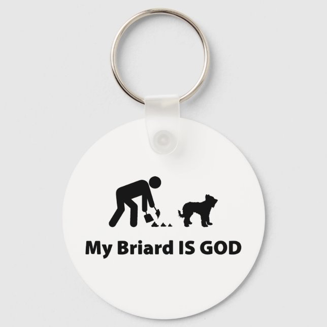 Briard Key Ring (Front)