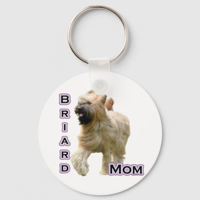 Briard Mum 4 - Keychain (Front)
