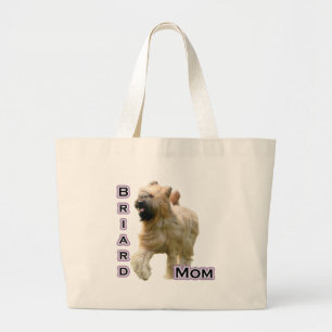 Briard Mum 4 Large Tote Bag