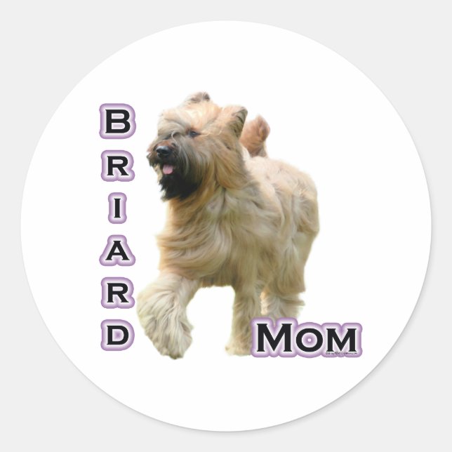 Briard Mum 4 - Sticker (Front)