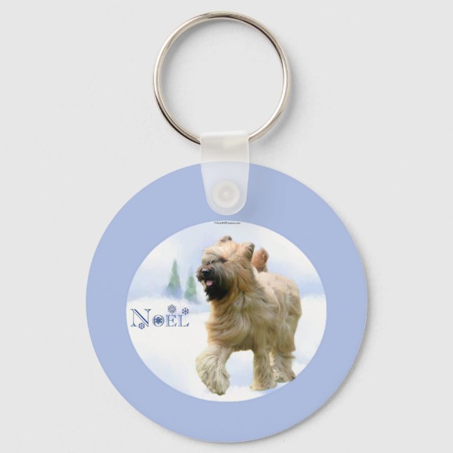 Briard Noel Key Ring (Front)