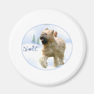 Briard Noel Magnet