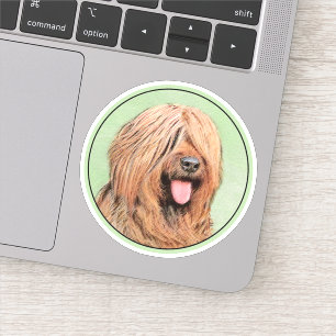 Briard Painting - Cute Original Dog Art
