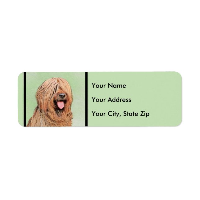 Briard Painting - Cute Original Dog Art (Front)