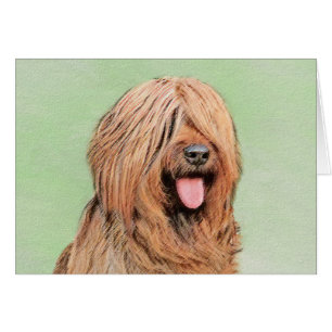 Briard Painting - Cute Original Dog Art