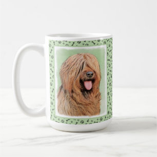 Briard Painting - Cute Original Dog Art Coffee Mug