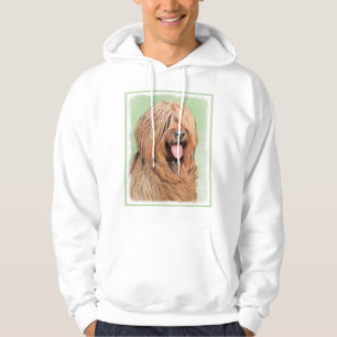Briard Painting - Cute Original Dog Art Hoodie