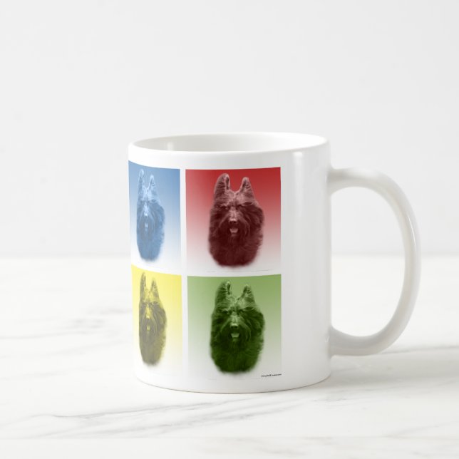Briard Pop Art Coffee Mug (Right)