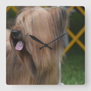 Briard Square Wall Clock