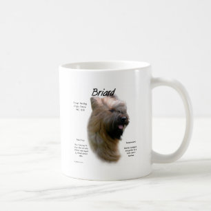 Briard (tawny) History Design Coffee Mug
