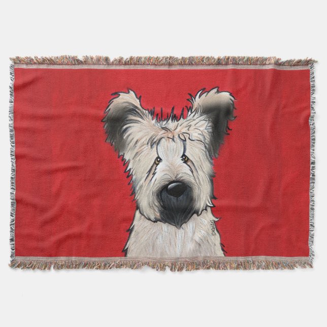 Briard Throw Blanket (Front)