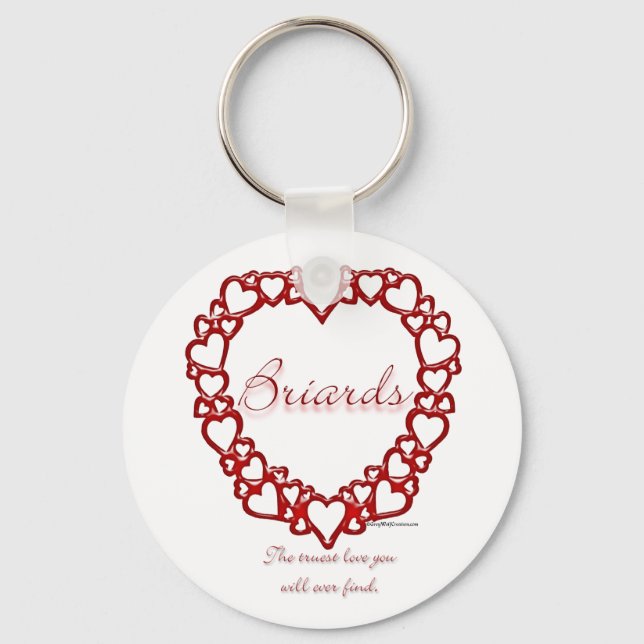 Briard True Love - Keychain (Front)