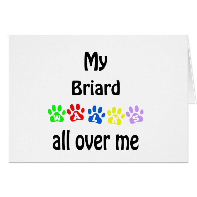 Briard Walks Design (Front Horizontal)