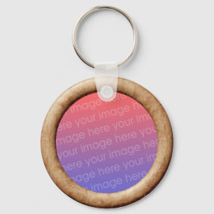 Brick (3d effect frame border) Template Key Ring