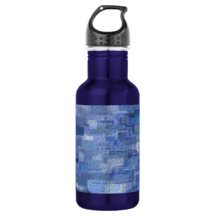Brick Abstract Winter Blues Stainless Steel Water 532 Ml Water Bottle