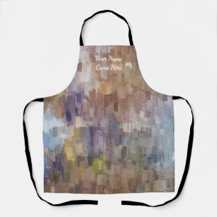 Brick Abstract Winter Fall Apron
