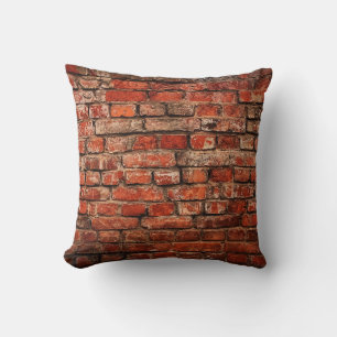 Brick art, grunge textured background. cushion