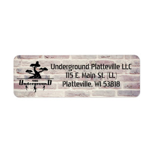 Brick Background Business Logo and address