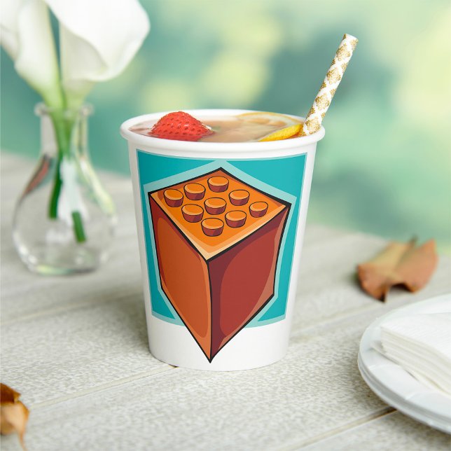 Brick Block Fun Building Toy Paper Cups (Creator Uploaded)