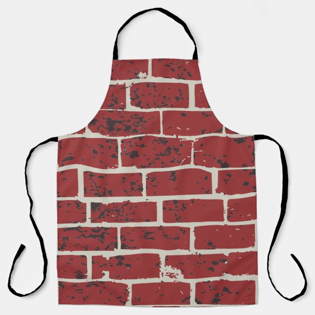 Brick brick tile tile tiled image apron (Front)