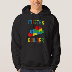 Brick Builder  Blocks Building Master Builder Toys Hoodie