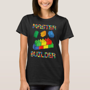 Brick Builder Blocks Building Master Builder Toys T-Shirt