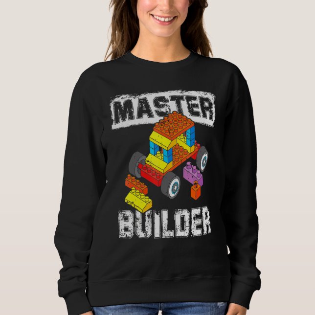 Brick Builder Blocks Master Builder Kid Toy Boys G Sweatshirt (Front)