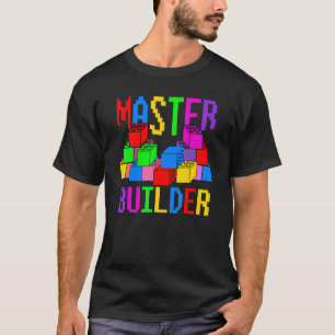 Brick Builder Blocks Master Builder T-Shirt