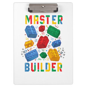 Brick Builder Funny Blocks Building Master Builder Clipboard