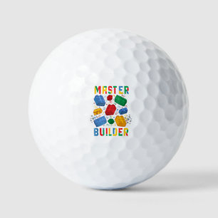Brick Builder Funny Blocks Building Master Builder Golf Balls