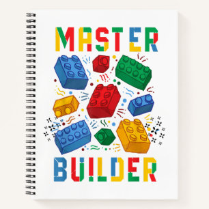 Brick Builder Funny Blocks Building Master Builder Notebook